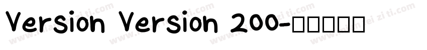 Version Version 200字体转换